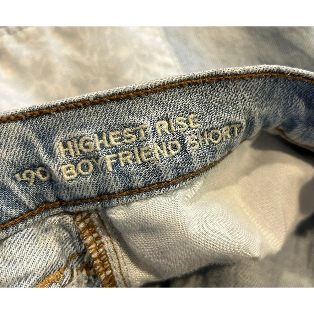 American Eagle Shorts Womens Sz 2‎ Highest Rise 90's Boyfriend Patches Y2K Retro